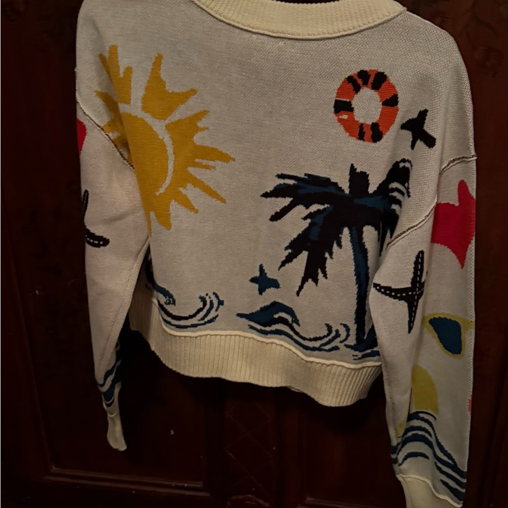 Anthropologie Maeve Lighthouse Sutton Colorful Cardigan - Picture 5 of 5
